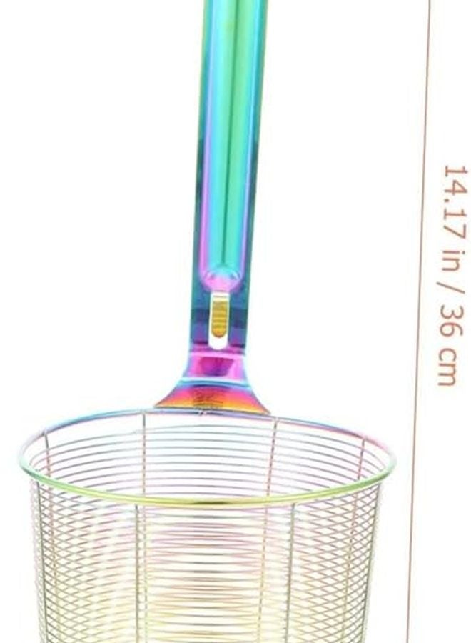 Stainless Steel Mesh Strainer Colander Kitchen Grease Oil Drain Basket - Image 2